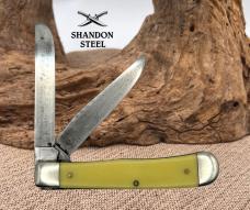 Case XX 3254 CV Yellow Synthetic Trapper Folding Pocket Knife, Carbon Steel (13)
