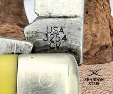 Case XX 3254 CV Yellow Synthetic Trapper Folding Pocket Knife, Carbon Steel (13)