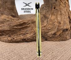 CASE BURNT AMBER ROGERS JIGGED BONE 61549WL CS COPPERLOCK 51392  CARBON STEEL 16