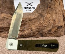 Case XX USA Knives Longhouse Green Micarta Stonewash CPM 20CV Pocket Knife (15)