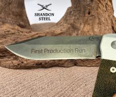 Case XX USA Knives Longhouse Green Micarta Stonewash CPM 20CV Pocket Knife (15)