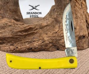 Case XX USA 3138 Large Yellow Sodbuster Folding Pocket Knife Vintage 1989 17