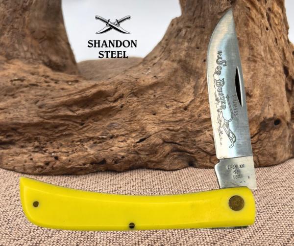 Case XX USA 3138 Large Yellow Sodbuster Folding Pocket Knife Vintage 1989 (17) Case XX USA 3138 Large Yellow Sodbuster Folding Pocket Knife Vintage 1989 (17)
