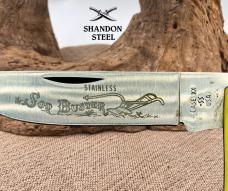 Case XX USA 3138 Large Yellow Sodbuster Folding Pocket Knife Vintage 1989 (17)