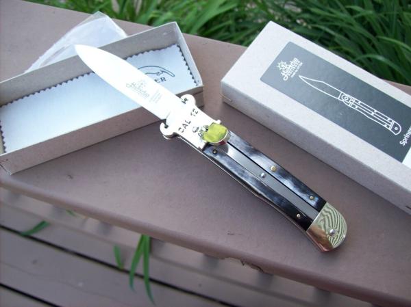 Hubertus Knife Shellpuller Patronenzieher Solingen Germany Brazilian Horn Large Size 11 UNUSED NIB.