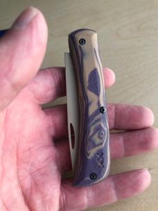 Case  Crossroads Peanut Butter and Jelly Burl Sod Buster Jr 
