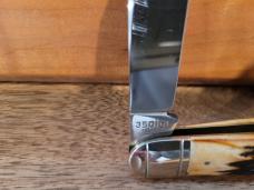 Winchester 1996 NKCA Club Knife, Stag Split Back 3 Blade Whittler, Pattern# 350101