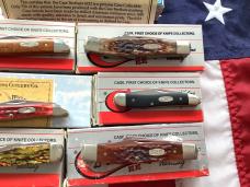 1990s Case Classic, 2 Case xx Stockman Brown Bone, 2 Peanuts, GunStock Glitter