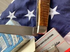 1990s Case Classic, 2 Case xx Stockman Brown Bone, 2 Peanuts, GunStock Glitter