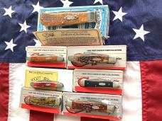 1990s Case Classic, 2 Case xx Stockman Brown Bone, 2 Peanuts, GunStock Glitter