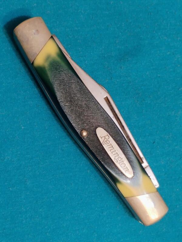 VINTAGE GREEN CAMILLUS REMINGTON 9501 UMC USA STOCKMAN FOLDING JACK PEN POCKET KNIFE KNIVES OLD VINTAGE GREEN CAMILLUS REMINGTON 9501 UMC USA STOCKMAN FOLDING JACK PEN POCKET KNIFE KNIVES OLD