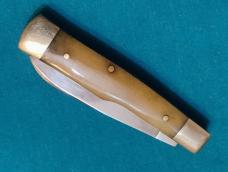 VINTAGE PARKER IMAI JAPAN GUNSTOCK TRAPPER BONE JACK POCKET PICK KNIFE KNIVES OLD