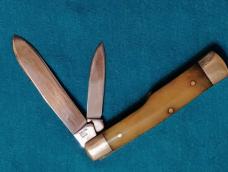 VINTAGE PARKER IMAI JAPAN GUNSTOCK TRAPPER BONE JACK POCKET PICK KNIFE KNIVES OLD
