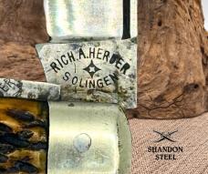 Rick A Herder Vintage Antique 2 Blade Jack Pocket Knife Made in Germany (4)
