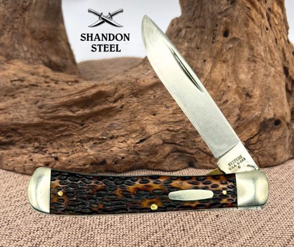 Western USA S-693 C Jigged Delrin Liner Lock Pocket Knife 1979 Jigged Delrin (8) Western USA S-693 C Jigged Delrin Liner Lock Pocket Knife 1979 Jigged Delrin (8)
