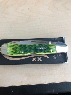Case Green Apple Bone Peach Seed Jig CoppperLock