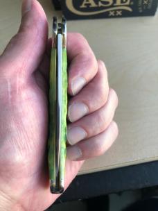Case Green Apple Bone Peach Seed Jig CoppperLock