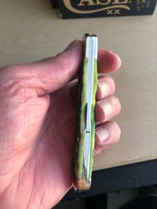 Case Green Apple Bone Peach Seed Jig CoppperLock