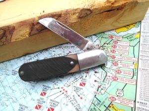 VTG 1978 QUEEN STEEL USA Single Blade Barlow Knife - Wicked Snap