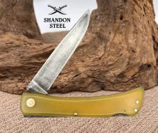 GERMAN EYE BRAND CARL SCHLIEPER YELLOW GERMAN SODBUSTER CARBON POCKET KNIFE (11)