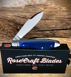 RoseCraft Blades Tanasi Lake Tear Drop Blue Jigged Bone RCT017-BJB Jigged Bone 14C28N Stainless