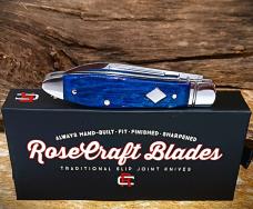 RoseCraft Blades Tanasi Lake Tear Drop Blue Jigged Bone RCT017-BJB Jigged Bone 14C28N Stainless