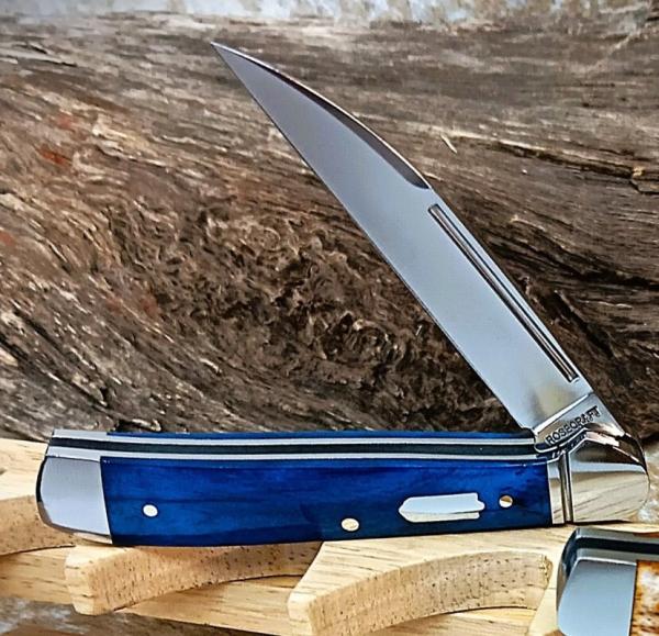 RoseCraft Snake River Copperhead Vintage Blue Bone RCT035-VBB 14C28N Stainless RoseCraft Snake River Copperhead Vintage Blue Bone RCT035-VBB 14C28N Stainless