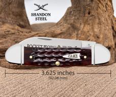 Case XX™ Canoe Pocket Worn 30th Mahogany Bone 55235 Stainless Pocket Knife