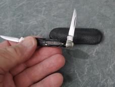 Robeson 2 Bl Rough Black 622064 Near Mint Handles Used Blades Loud Snap Both Blades Both Ways