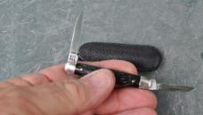 Robeson 2 Bl Rough Black 622064 Near Mint Handles Used Blades Loud Snap Both Blades Both Ways