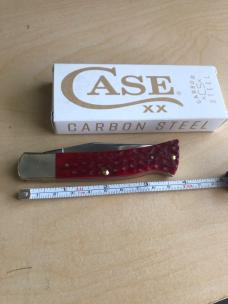 Case Dark Red Bone Peach Seed Jig Axe Handle 