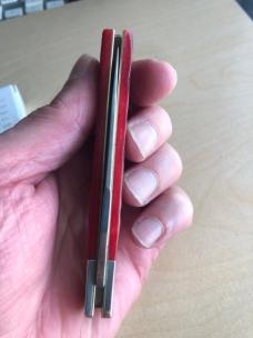 Case Dark Red Bone Peach Seed Jig Axe Handle 