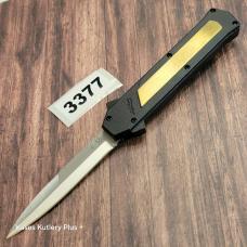 AKC F-16 Dagger D/A OTF Automatic Knife Brass 