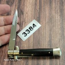 Vintage Stiletto Manual Opening Lockback Folding Pocket Knife Made In Italy 