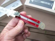 Hubertus Knife Shellpuller Patronenzieher Solingen Germany Rare Red Bone Large Size 11 UNUSED NIB.
