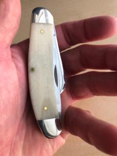 2025 Case Sowbelly Stockman Natural Bone
