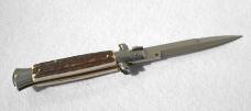 NEW FRANK BELTRAME 9" GENUINE STAG BAYONET BLADE ITALIAN STILETTO MANIAGO ITALY