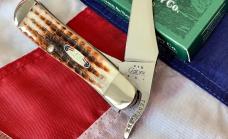 2004 Case xx Russlock Knife w/ Super Amber Vintage Bone Handles (mdl# 61953 SS) -NOS in Orig box
