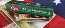 2004 Case xx Russlock Knife w/ Super Amber Vintage Bone Handles (mdl# 61953 SS) -NOS in Orig box
