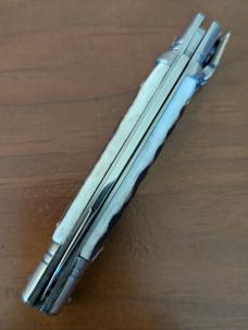 New old stock AKC Slimline Leverlock 20cm - 8” Stag Switchblade... Super snappy! 