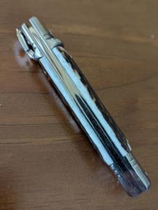 New old stock AKC Slimline Leverlock 20cm - 8” Stag Switchblade... Super snappy! 