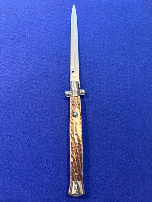13” Italian Swivel Bolster Stag Scales 13” Italian Swivel Bolster Stag Scales