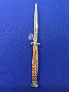 13” Italian Swivel Bolster Stag Scales