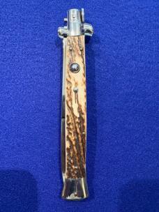 13” Italian Swivel Bolster Stag Scales