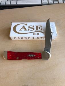 Case Dark Red Bone Peach Seed Jig Copperlock