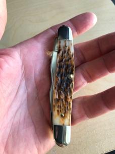 Case Amber Bone Peach Seed Jig Muskrat 