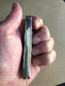 Case Amber Bone Peach Seed Jig Muskrat 