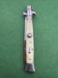 11” Vintage White Horn Rostfrei 7 Swivel Transitional Stiletto
