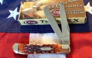 2011 Case xx Mini Trapper w Super Chestnut Bone Handles mdl 6207 SS NOS in orig box