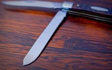 1983 2-blade Case Slimline Trapper - brown delrin 